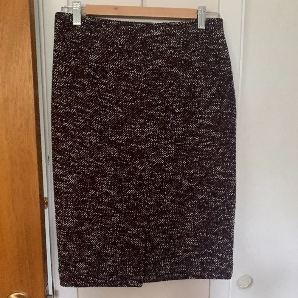 Winter Burgundy coloured Pencil Skirt